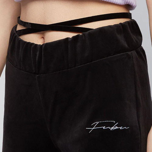 FUBU Γυναικείο κολάν Signature Velours Flared Leggings